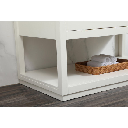 Elegant Bathroom Vanity - White (VF19242WH-BS)