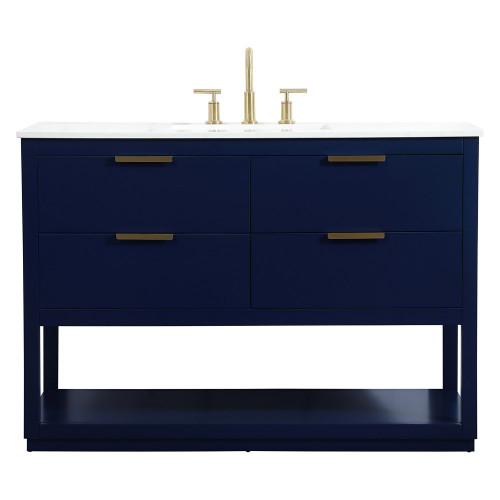 Elegant Bathroom Vanity - Blue (VF19248BL)