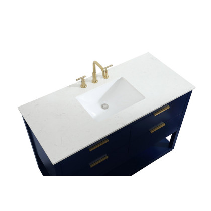 Elegant Bathroom Vanity - Blue (VF19248BL)