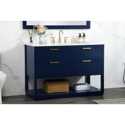 Elegant Bathroom Vanity - Blue (VF19248BL)