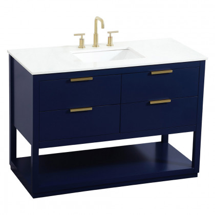 Elegant Bathroom Vanity - Blue (VF19248BL)