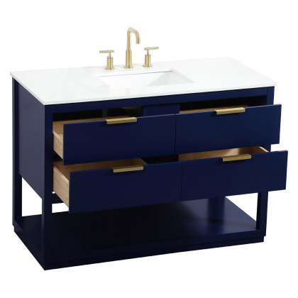 Elegant Bathroom Vanity - Blue (VF19248BL)