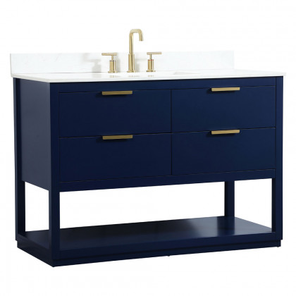 Elegant Bathroom Vanity - Blue (VF19248BL-BS)