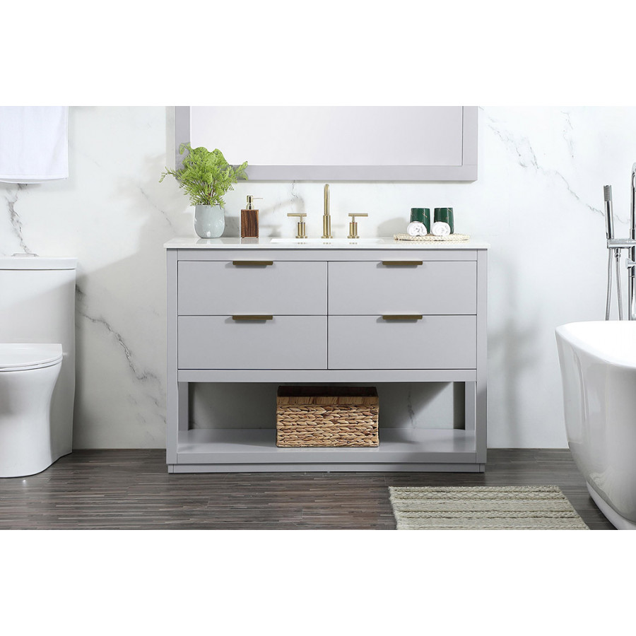 Elegant Bathroom Vanity - Gray (VF19248GR)