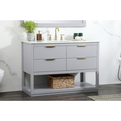 Elegant Bathroom Vanity - Gray (VF19248GR)