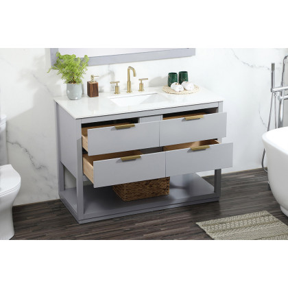 Elegant Bathroom Vanity - Gray (VF19248GR)