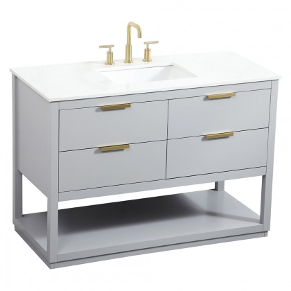 Elegant Bathroom Vanity - Gray (VF19248GR)
