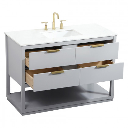 Elegant Bathroom Vanity - Gray (VF19248GR)