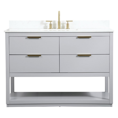 Elegant Bathroom Vanity - Gray (VF19248GR-BS)