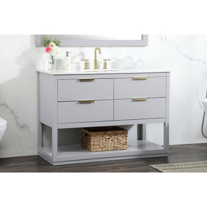 Elegant Bathroom Vanity - Gray (VF19248GR-BS)