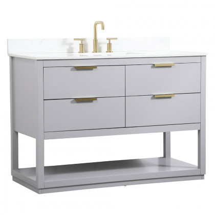 Elegant Bathroom Vanity - Gray (VF19248GR-BS)