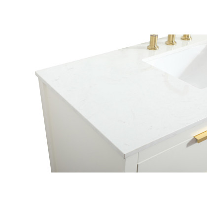 Elegant Bathroom Vanity - White (VF19248WH)