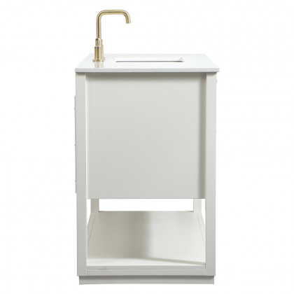 Elegant Bathroom Vanity - White (VF19248WH)