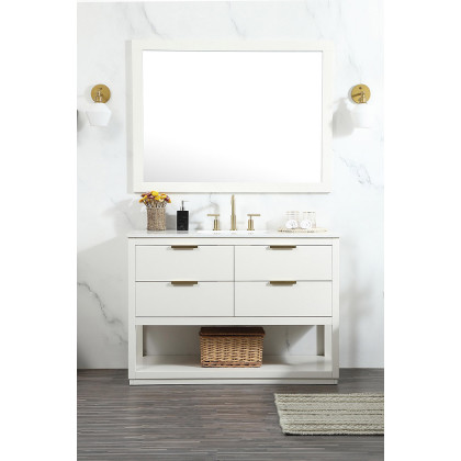 Elegant Bathroom Vanity - White (VF19248WH)