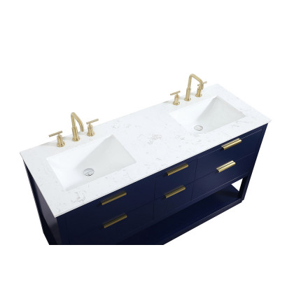 Elegant Bathroom Vanity - Blue (VF19260DBL)