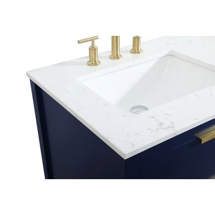 Elegant Bathroom Vanity - Blue (VF19260DBL)