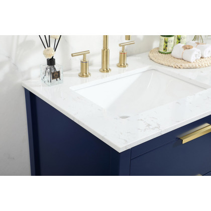 Elegant Bathroom Vanity - Blue (VF19260DBL)