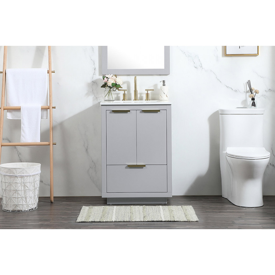 Elegant Bathroom Vanity - Gray (VF19424GR)