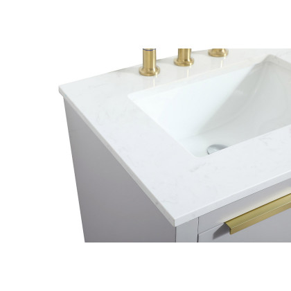 Elegant Bathroom Vanity - Gray (VF19424GR)