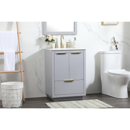 Elegant Bathroom Vanity - Gray (VF19424GR)