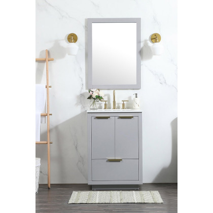 Elegant Bathroom Vanity - Gray (VF19424GR)