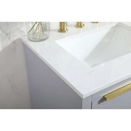 Elegant Bathroom Vanity - Gray (VF19424GR)