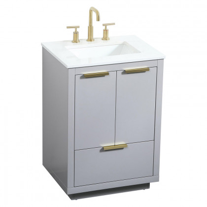 Elegant Bathroom Vanity - Gray (VF19424GR)