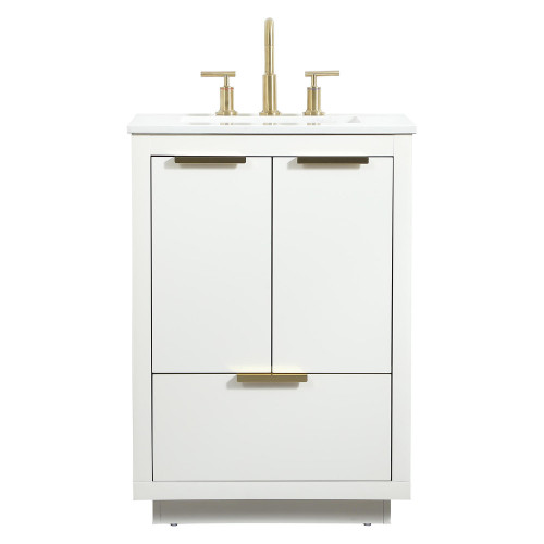 Elegant Bathroom Vanity - White (VF19424WH)