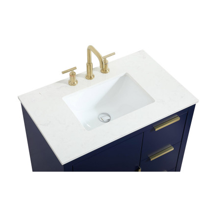 Elegant Bathroom Vanity - Blue (VF19430BL)