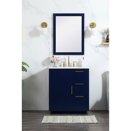 Elegant Bathroom Vanity - Blue (VF19430BL)