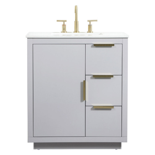 Elegant Bathroom Vanity - Gray (VF19430GR)