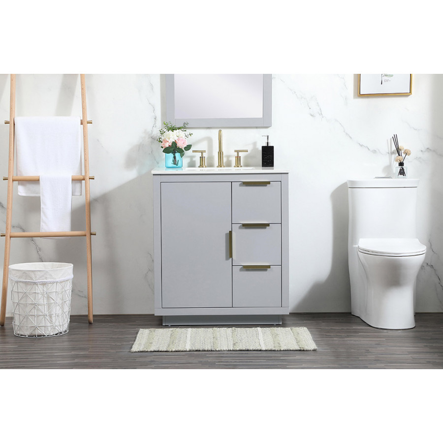 Elegant Bathroom Vanity - Gray (VF19430GR)
