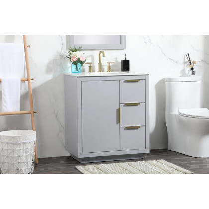 Elegant Bathroom Vanity - Gray (VF19430GR)