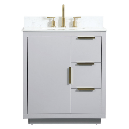 Elegant Bathroom Vanity - Gray (VF19430GR-BS)