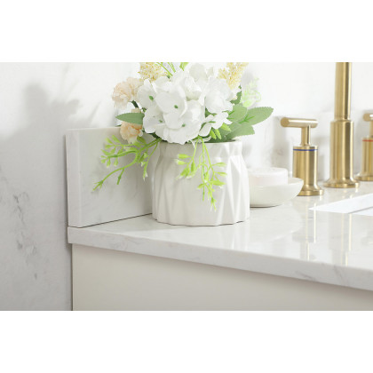 Elegant Bathroom Vanity - White (VF19436WH-BS)