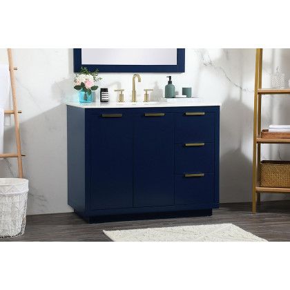 Elegant Bathroom Vanity - Blue (VF19442BL)