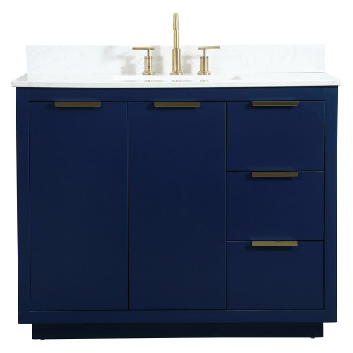 Elegant Bathroom Vanity - Blue (VF19442BL-BS)