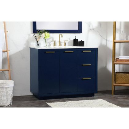 Elegant Bathroom Vanity - Blue (VF19442BL-BS)