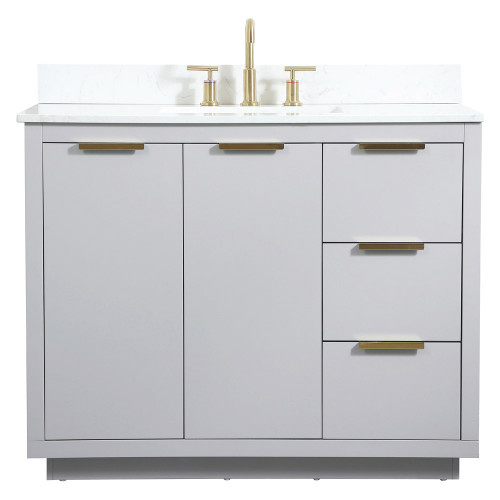 Elegant Bathroom Vanity - Gray (VF19442GR-BS)