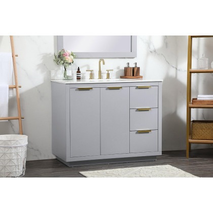 Elegant Bathroom Vanity - Gray (VF19442GR-BS)