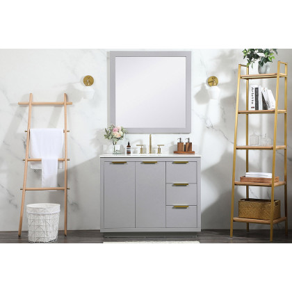 Elegant Bathroom Vanity - Gray (VF19442GR-BS)