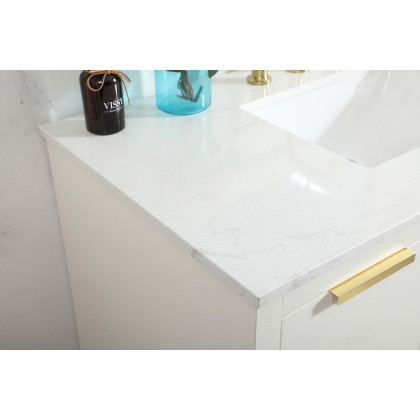 Elegant Bathroom Vanity - White (VF19442WH)
