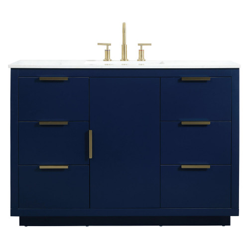 Elegant Bathroom Vanity - Blue (VF19448BL)