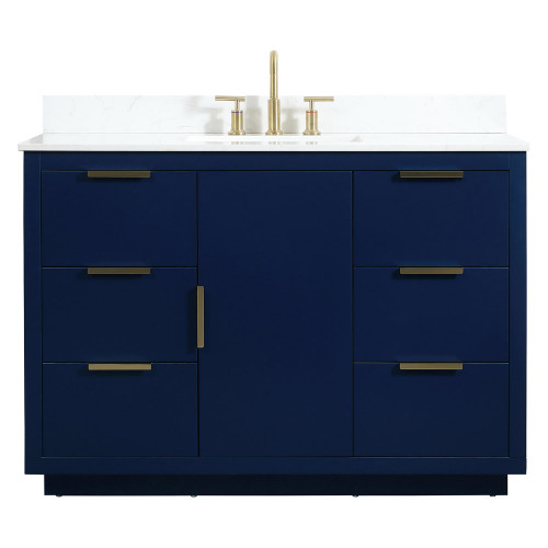 Elegant Bathroom Vanity - Blue (VF19448BL-BS)