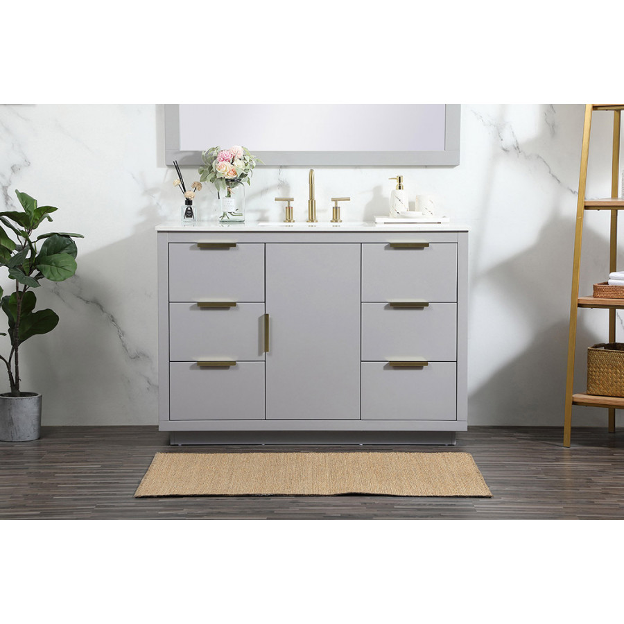 Elegant Bathroom Vanity - Gray (VF19448GR)