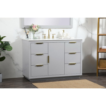 Elegant Bathroom Vanity - Gray (VF19448GR)