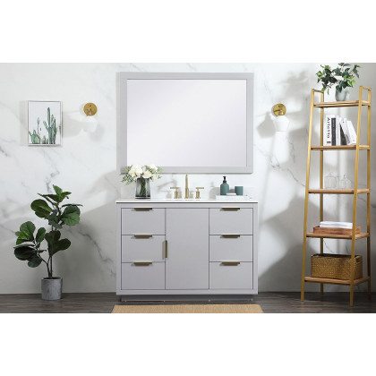 Elegant Bathroom Vanity - Gray (VF19448GR-BS)