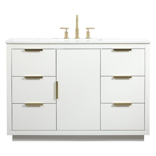 Elegant Bathroom Vanity - White (VF19448WH)