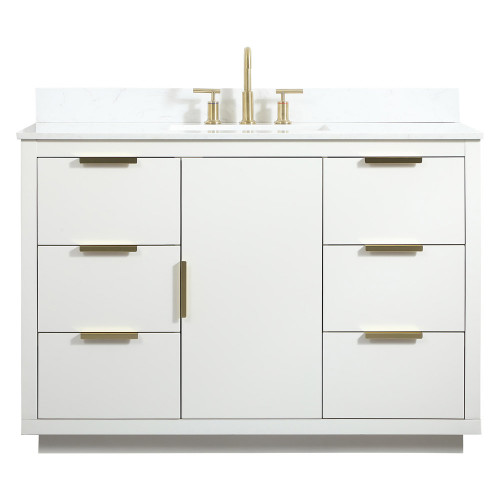 Elegant Bathroom Vanity - White (VF19448WH-BS)