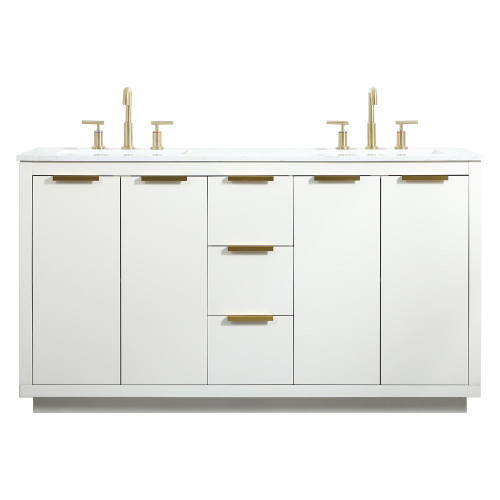 Elegant Bathroom Vanity - White (VF19460DWH)